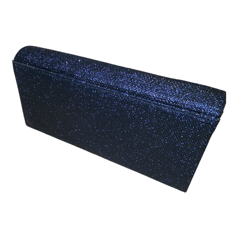 Clutch Bag - Navy  Glitter