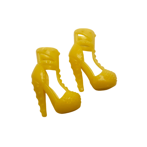 Doll Shoes for 29cm/11.5" Fashion Doll - Heels Yellow Dolly Couture