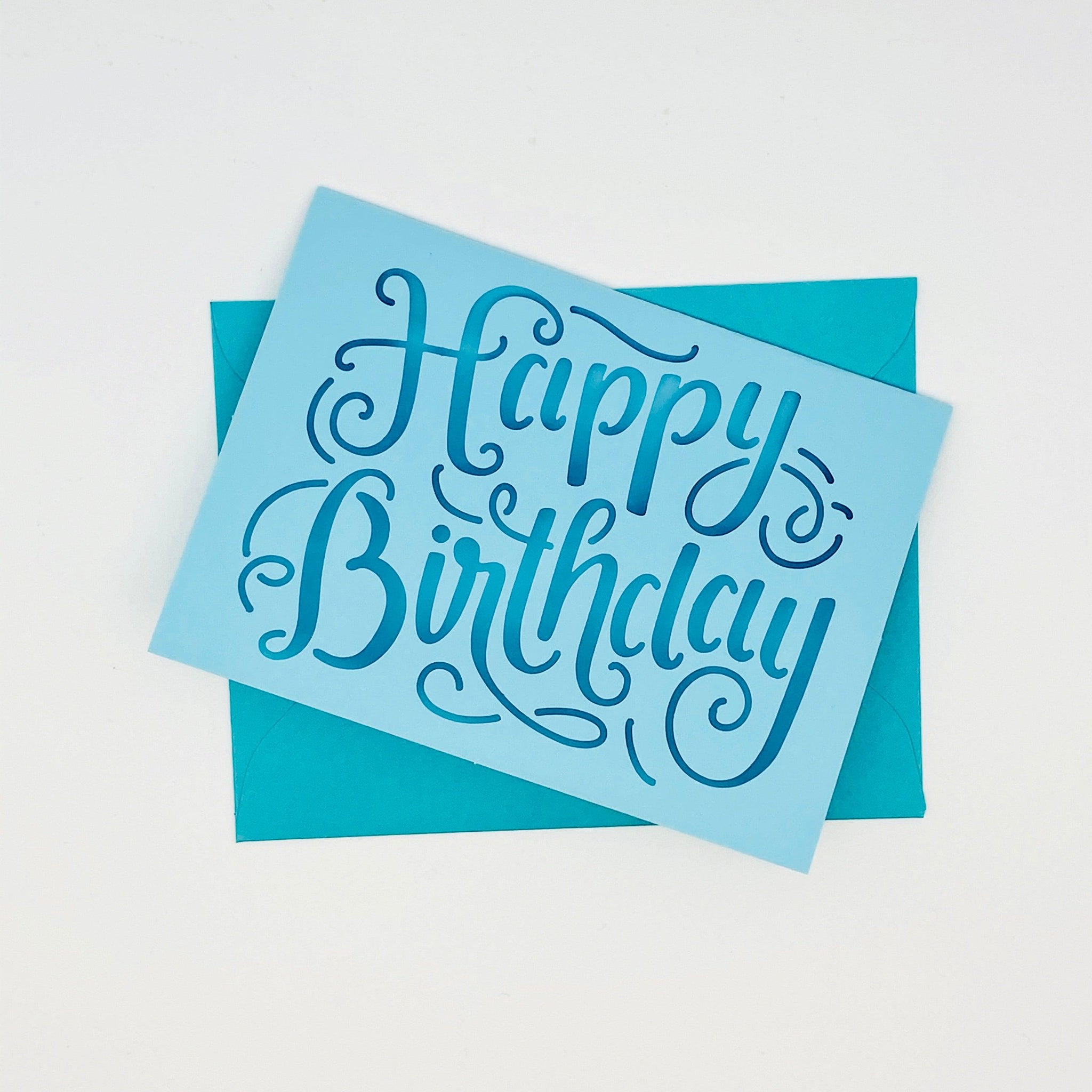 Occasion Card - Happy Birthday - Blue My Little Shoppe