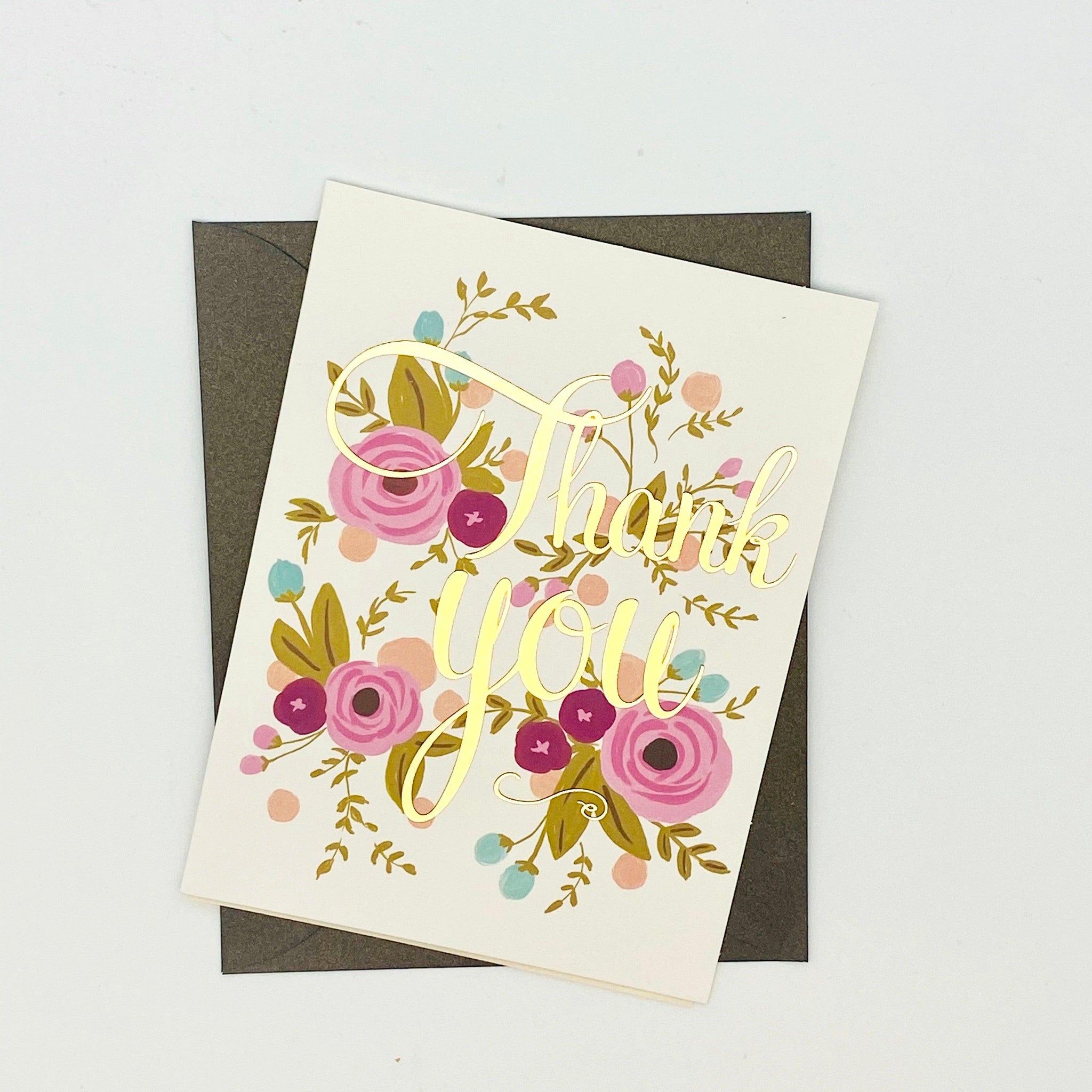 Occasion Card - Thank You with Flowers My Little Shoppe