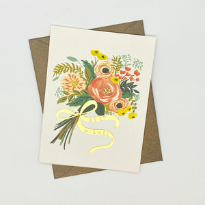 Occasion Card - Best Wishes with Bouquet My Little Shoppe