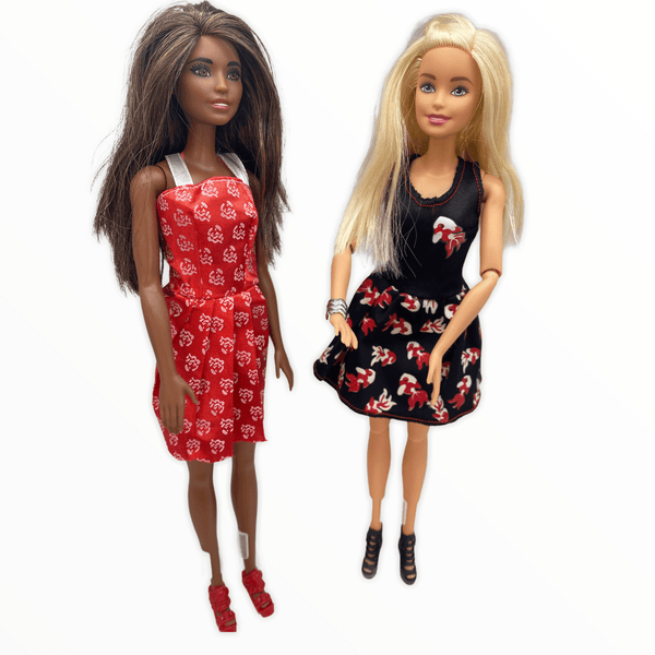 Doll Set A - 20pc Red & Black Mix & Match for 29cm/11.5" Fashion Doll Dolly Couture