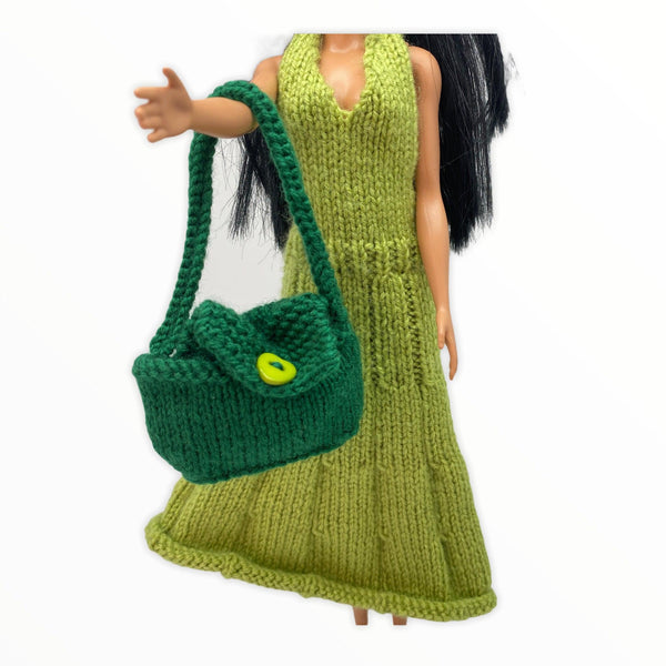 Doll Set - Hand Knitted Dress - 3pce Set for 29cm/11.5" Fashion Doll Meraki Handmade