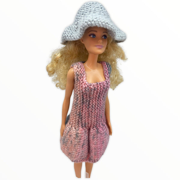 Doll Set - Hand Knitted Dress - 2pce Set for 29cm/11.5" Fashion Doll Meraki Handmade