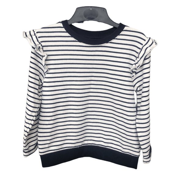 Pre-Owned Cotton On Kids - Navy/Cream LS Top (Age 4) The Re-Generation
