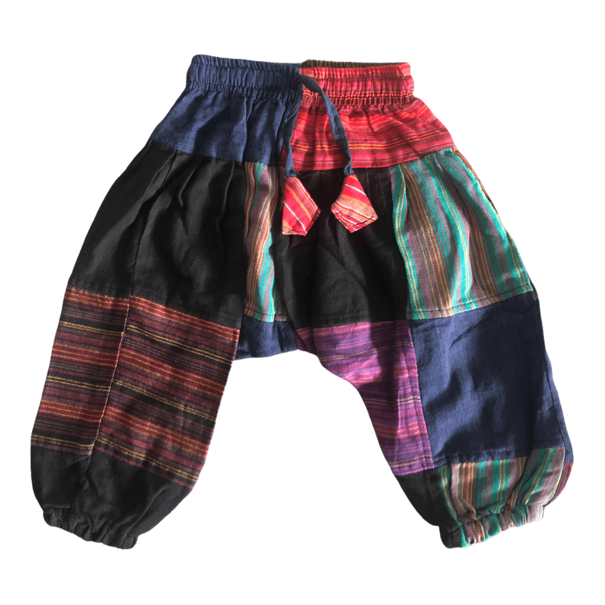 Pre-Owned Nepali Fairtrade Multicoloured Patchwork Harem Pants (Age 3-4) The Re-Generation