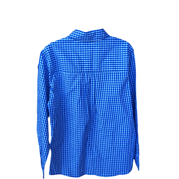 Pre-Owned United Colors of Benetton Blue Checked Lightweight Shirt (Size 7-8) The Re-Generation