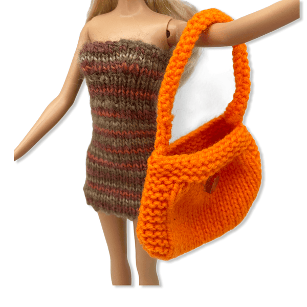 Doll Set - Hand Knitted Outfit - 4pc Set for 29cm/11.5" Fashion Doll Meraki Handmade