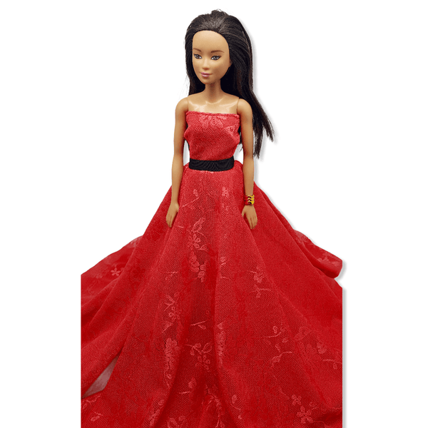 Doll Set B - 11pc Red Lace Dress Mix & Match for 29cm/11.5" Fashion Doll Dolly Couture
