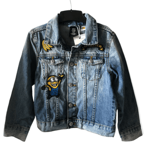 Pre-Owned H&M Denim Jacket with Minion Badges (Ages 5-6) The Re-Generation
