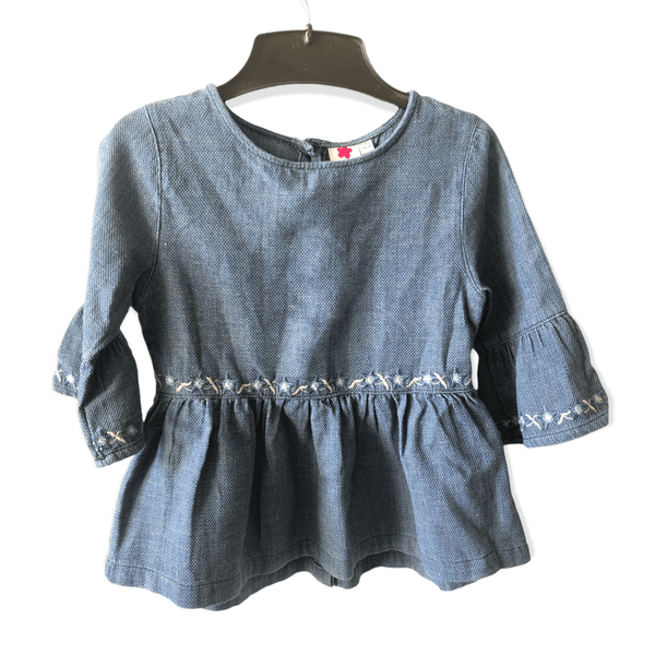 Pre-Owned Juniors - Baby-doll Denim Top (Age 5-6) The Re-Generation