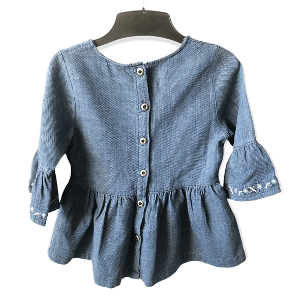 Pre-Owned Juniors - Baby-doll Denim Top (Age 5-6) The Re-Generation