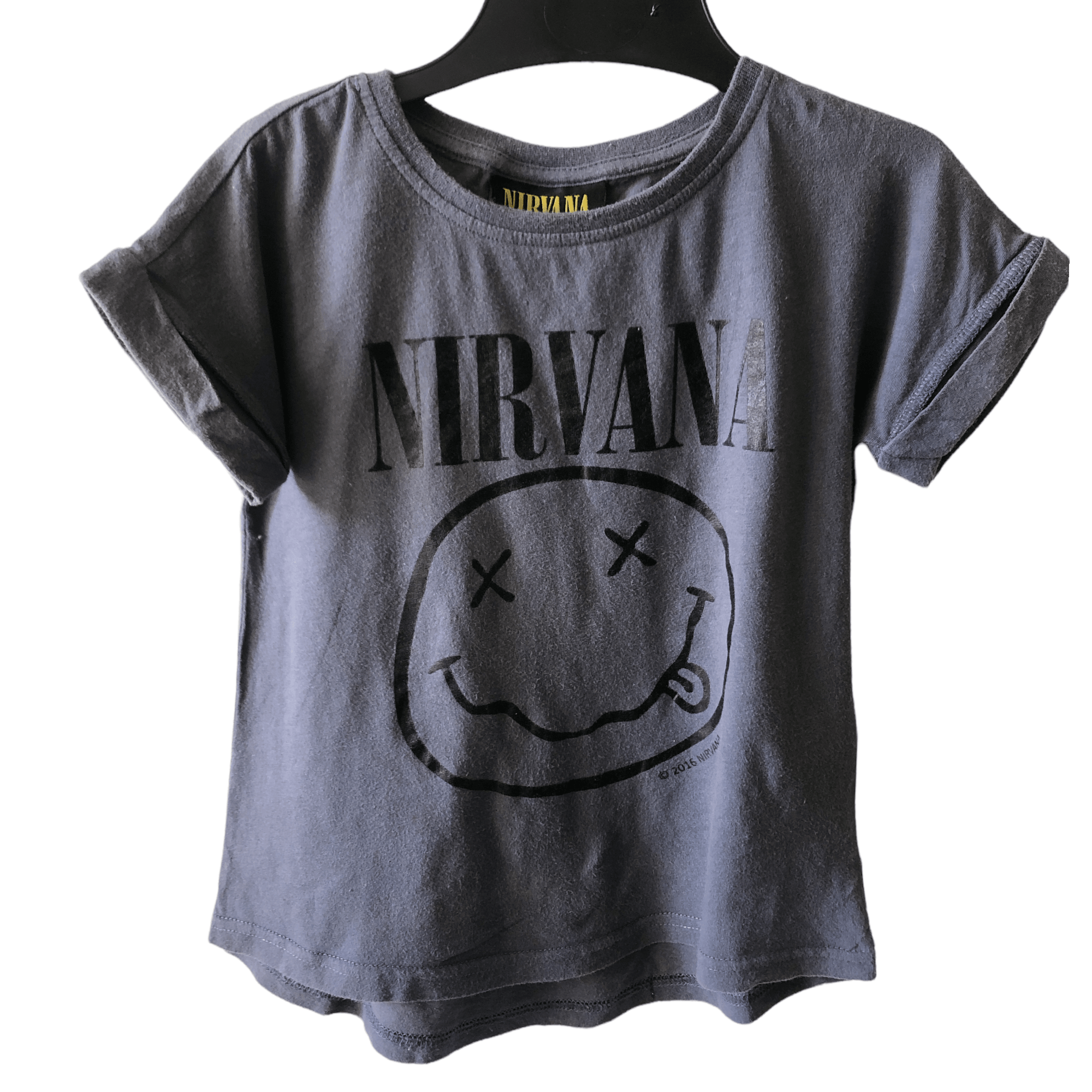 Pre-Owned Cotton On - Charcoal T-Shirt Nirvana (Age 4) The Re-Generation