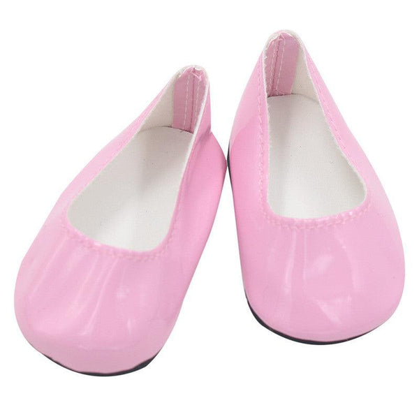 Lil' Me Shoes - 18"/46cm Plain Flat Ballet Pump Dolly Couture