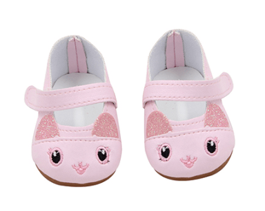 Lil' Me Shoes - 18'/46cm Cartoon Kitten Shoes Dolly Couture